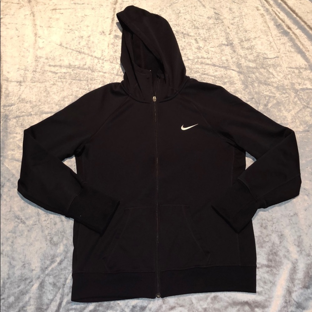 Nike zip up hooded sweatshirt